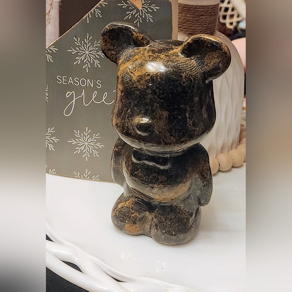 Huge Brown Jasper Brickbear Crystal Carving - Picture 9 of 9